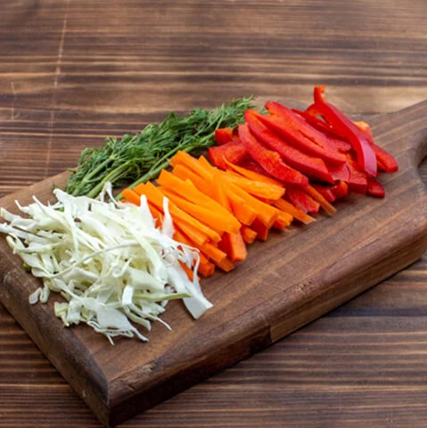 Freshly Chopped Vegetables